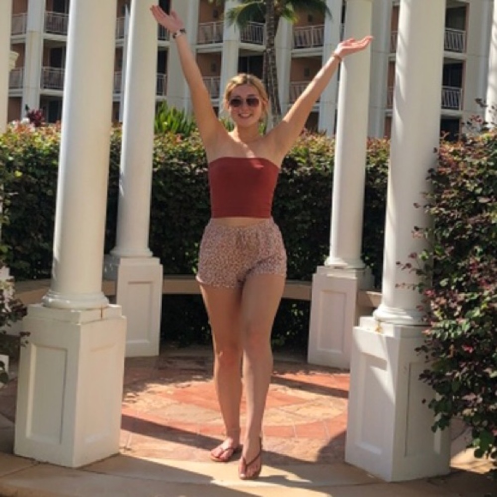 Floral Drawstring Shorts Size Small